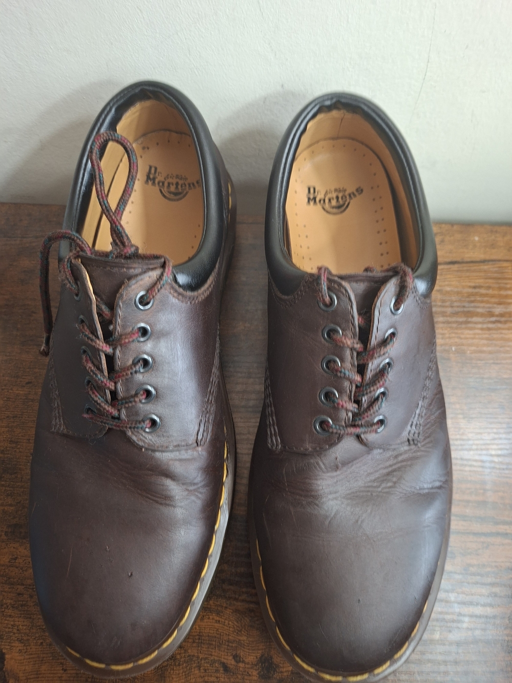 Dr. Martens AW004 Brown Leather 5-Eye AirWair Work Oxford Shoes Men’s Size 14